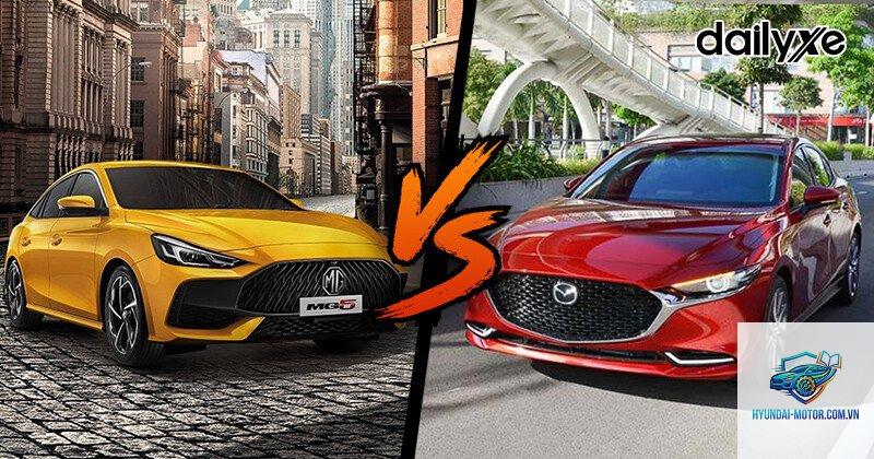 So sánh MG5 và Mazda3