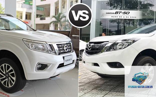 So sánh Mazda BT-50 và Nissan Navara