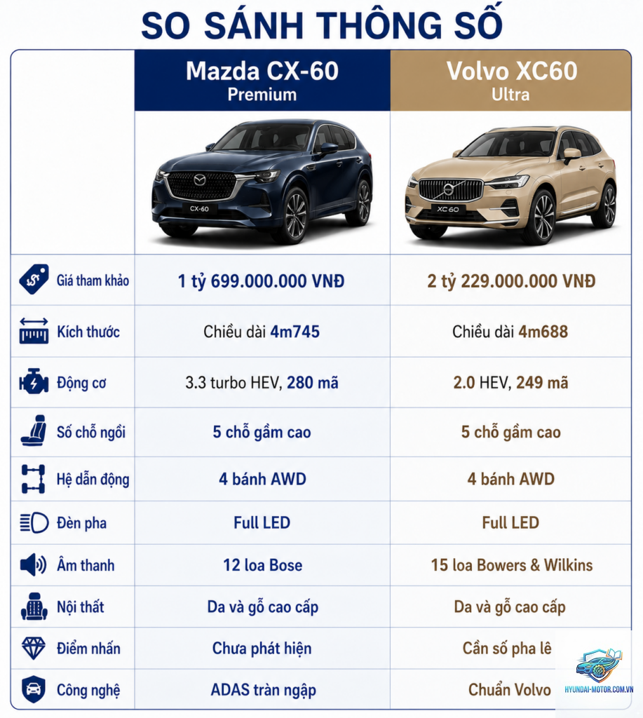So sánh Mazda CX-60 và Mazda CX-5 - Hình 3