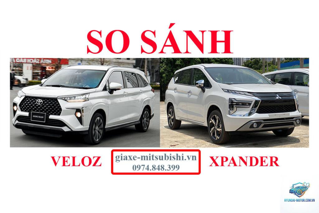 So sánh Mitsubishi Xpander và Toyota Veloz Cross