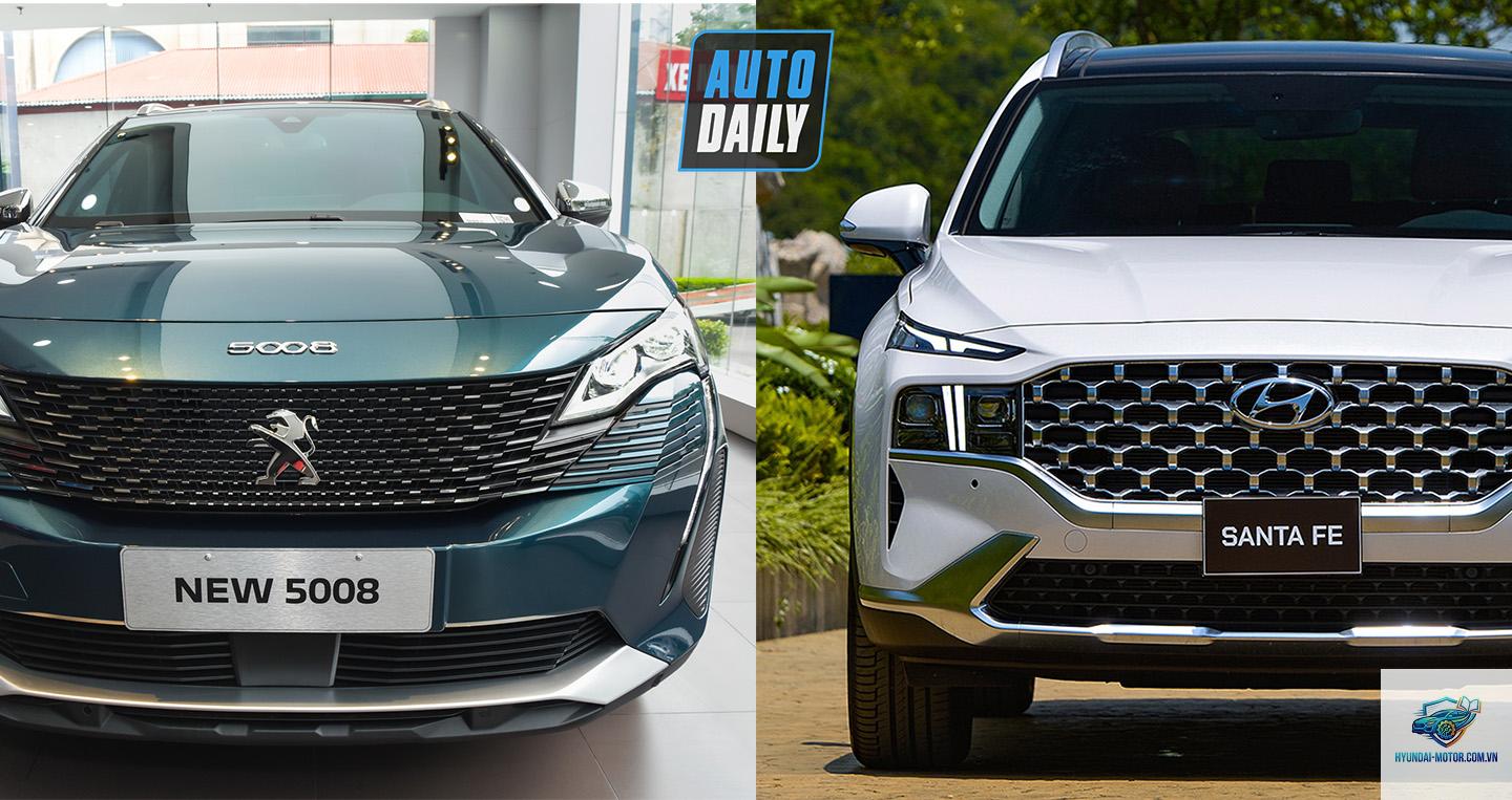 So sánh Peugeot 5008 và Hyundai Santa Fe - Hình 4