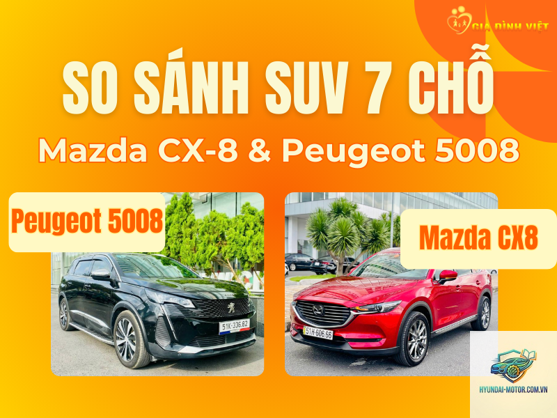 So sánh Peugeot 5008 và Mazda CX-8