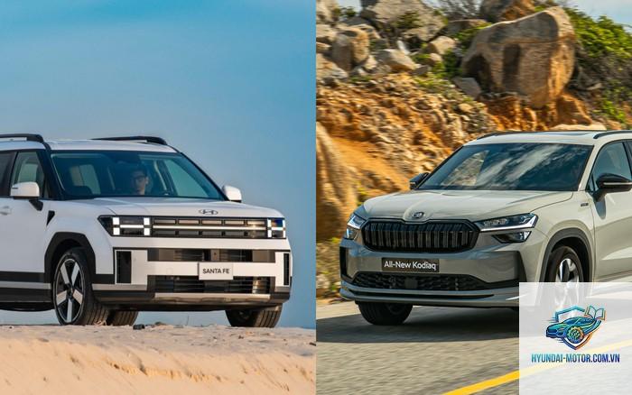 So sánh Skoda Kodiaq và Hyundai Santa Fe - Hình 4