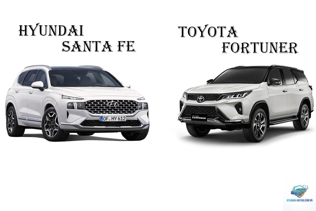 So sánh Toyota Fortuner và Hyundai Santa Fe - Hình 1