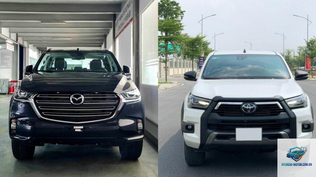 So sánh Toyota Hilux và Mazda BT-50
