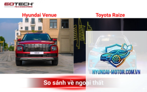 So sánh Toyota Raize và Hyundai Venue