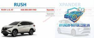 So sánh Toyota Rush và Mitsubishi Xpander