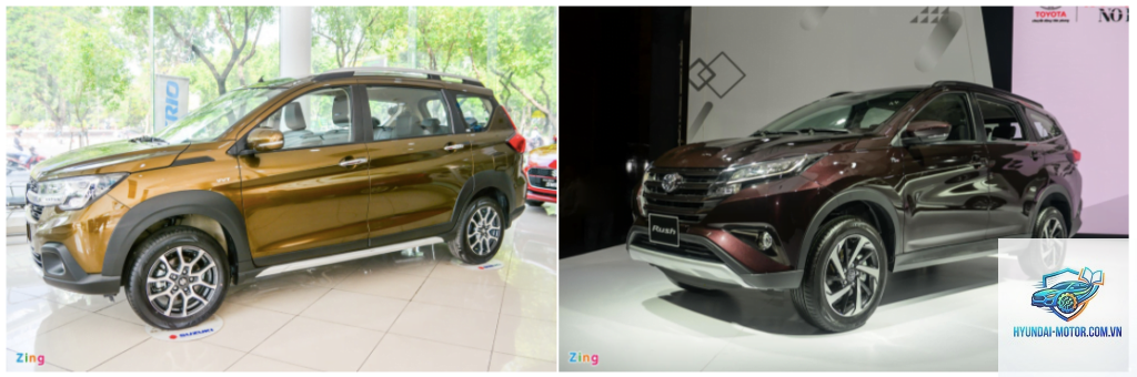 So sánh Toyota Rush và Suzuki XL7