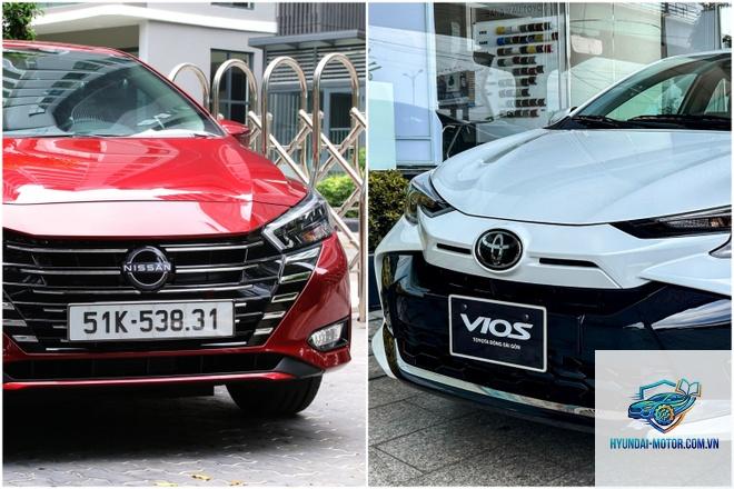 So sánh Toyota Vios và Nissan Almera