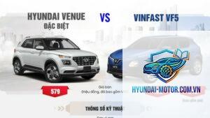 So sánh VinFast VF 5 và Hyundai Venue