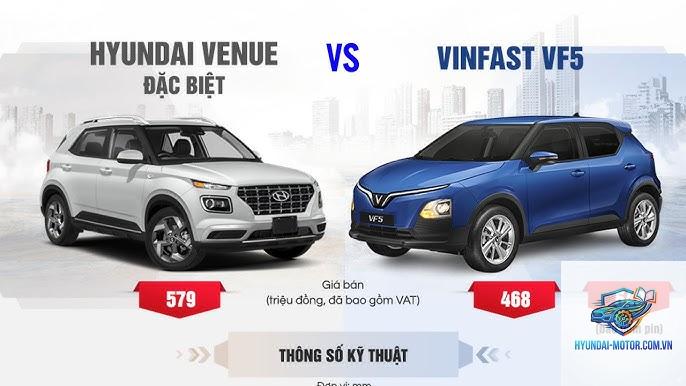 So sánh VinFast VF 5 và Hyundai Venue - Hình 1