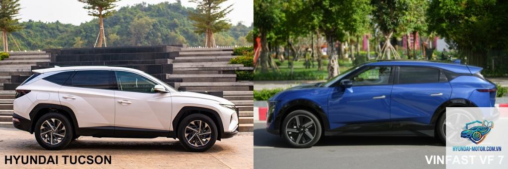 So sánh VinFast VF 7 và Hyundai Tucson - Hình 2