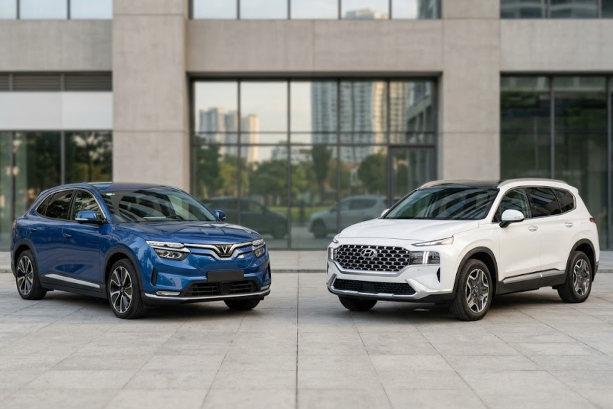 So sánh VinFast VF 8 và Hyundai Santa Fe - Hình 4
