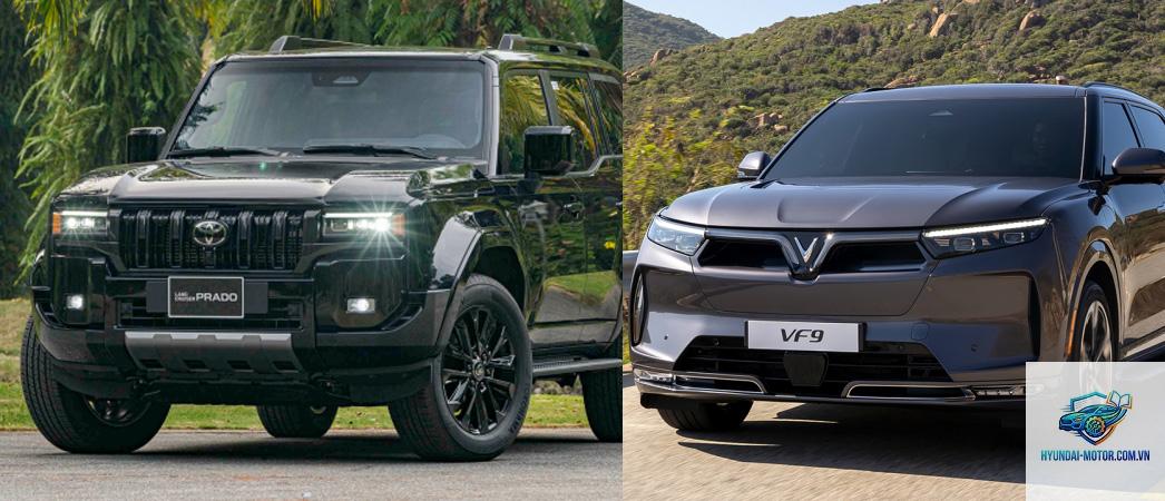 So sánh VinFast VF 9 và Toyota Land Cruiser Prado - Hình 1
