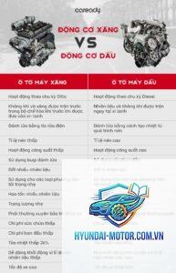 So sánh bản máy dầu và máy xăng