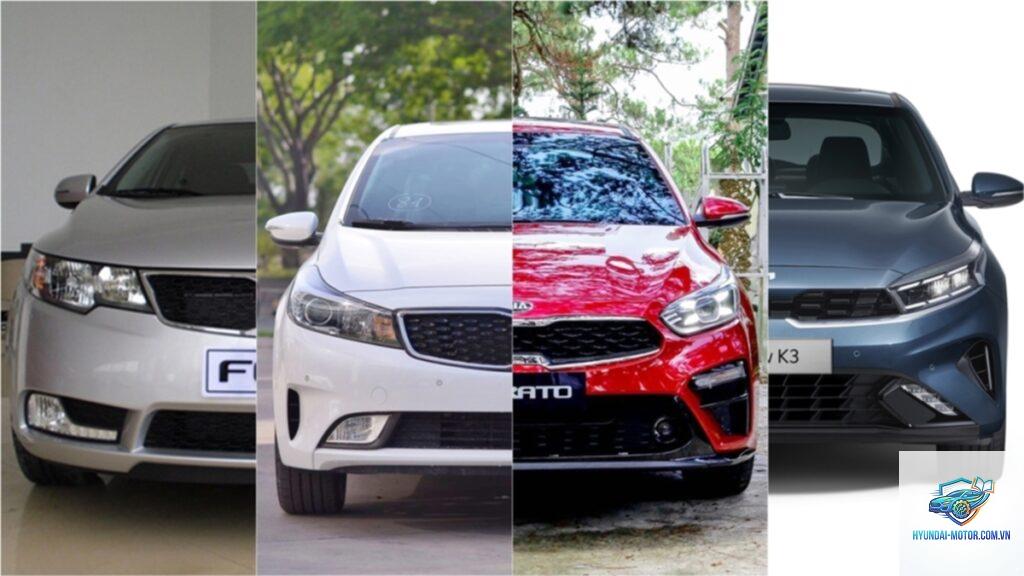 So sánh các đời Kia K3