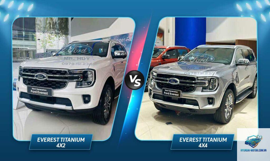So sánh xe 4x2 và 4x4