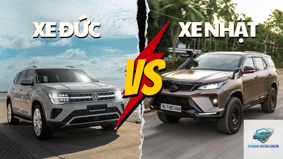 So sánh xe Đức và xe Nhật