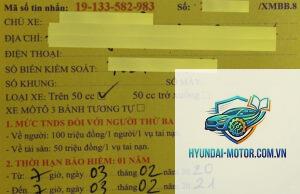Sửa thông tin trên bảo hiểm xe