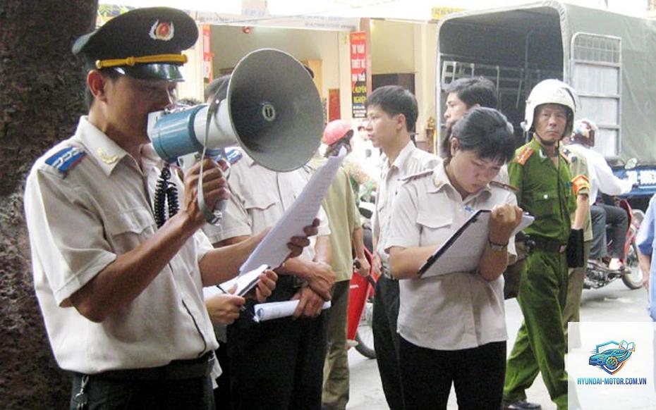 cưỡng chế thi hành quyết định xử phạt