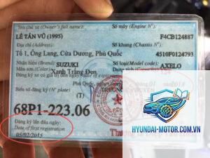 đăng ký xe lần đầu