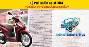 phí trước bạ xe máy