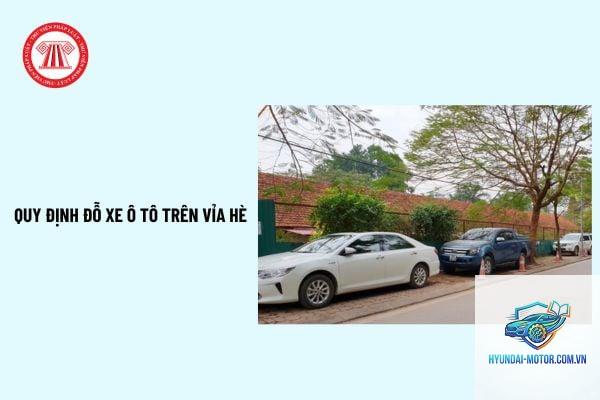 quy định đỗ xe vỉa hè - Hình 1